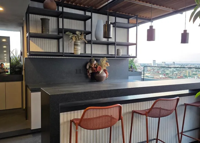View Of The Monument, Terrace, Gym, Co-working Space Apartment Mexico City